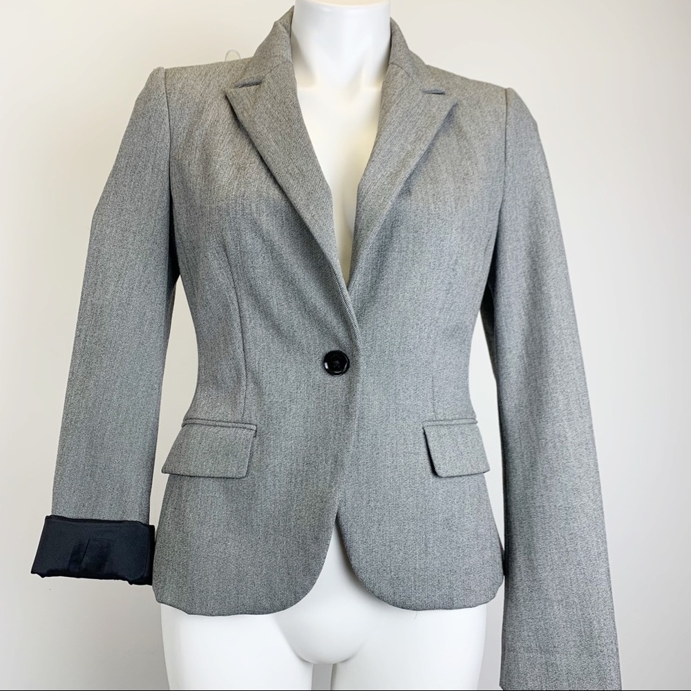 Express career stretch wool blend blazer suit jacket